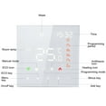 thumbnail image 3 of Smart Thermostat 3A Digital Programmable LCD Display Touchscreen Underfloor Heating Temperature Controller Digital Intelligent Wall Thermostat for Water Heating, 3 of 9