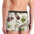 thumbnail image 5 of Disketp Grapes Bbottles Wine Men'S Boxer Briefs,Soft And Breathable Cotton Underwear With Comfortflex Waistband, 5 of 9