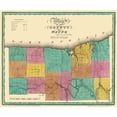 thumbnail image 2 of Burr 23x20 Black Ornate Wood Framed with Double Matting Museum Art Print Titled - Wayne New York - Burr 1829, 2 of 4