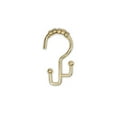 thumbnail image 2 of Utopia Alley Shower Hooks - Double Shower Curtain Rings for Bathroom - Rust Resistant Shower Curtain Hooks for Shower Curtain or Liner - Double Roller Shower Curtain Hooks - Set of 12, Gold, 2 of 11