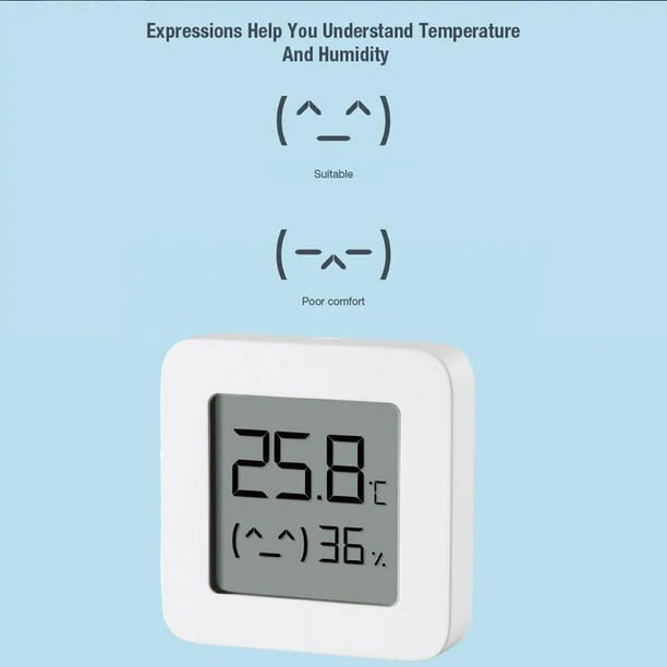 Higrómetro Eléctrico Termómetro compatible con Bluetooth 2 Temperatura Humedad Sensor inteligente Likrtyny Libre de BPA