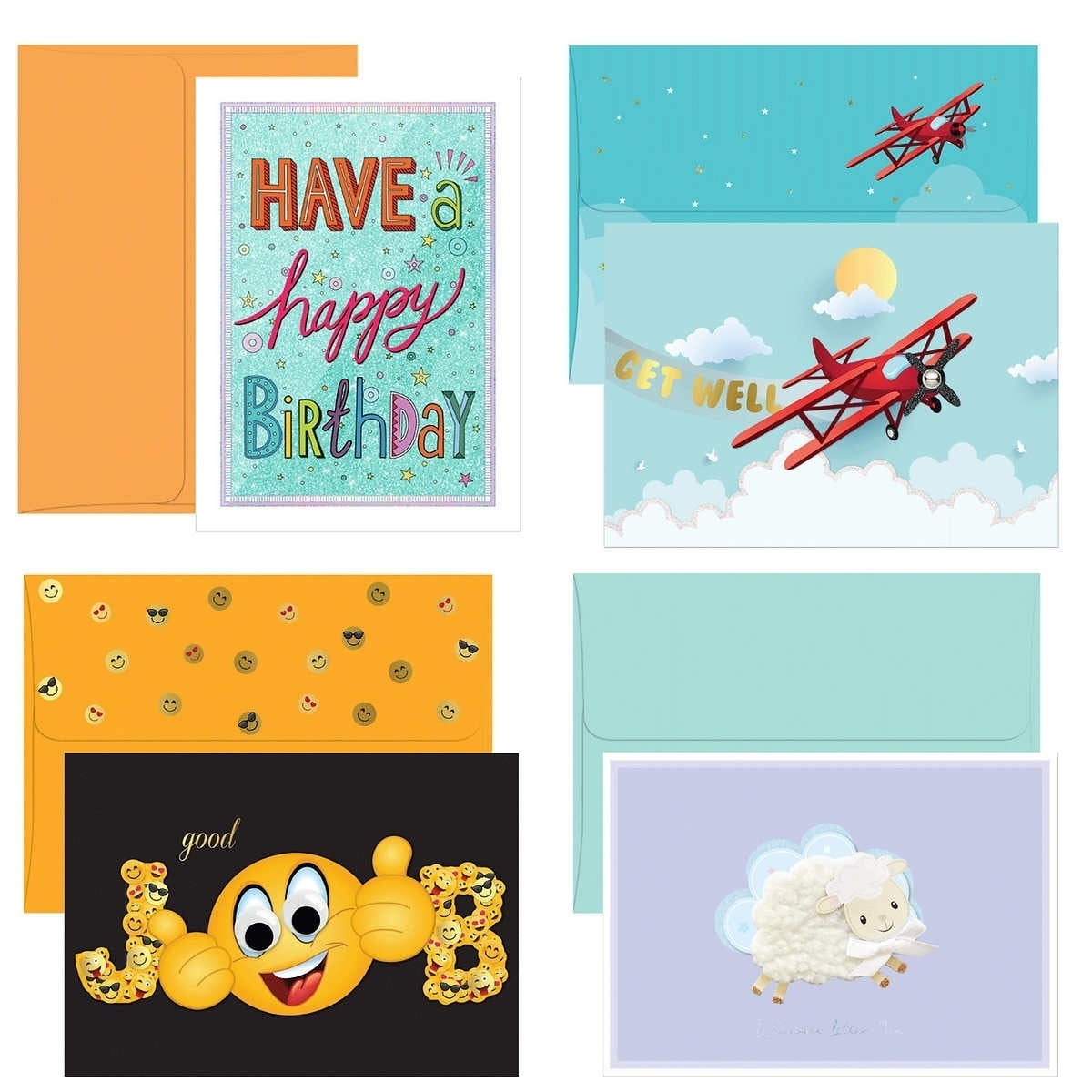 Burgoyne Hand-Crafted All Occasion Greeting Cards, 25 Count
