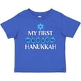 thumbnail image 3 of Inktastic My 1st Hanukkah Dreidels in Blue with Star of David Boys or Girls Baby T-Shirt, 3 of 5