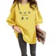 thumbnail image 2 of Camiseta de mujer estampada manga corta cuello redondo camiseta suelta de verano, amarillo, M sidaley AP001204-21B, 2 of 7
