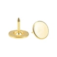 thumbnail image 1 of Uxcell 30Pack 11mmx10mm Flat Head Decorative Upholstery Tacks Furniture Nails, Gold, 1 of 6