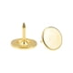 thumbnail image 1 of Uxcell 30Pack 11mmx10mm Flat Head Decorative Upholstery Tacks Furniture Nails, Gold, 1 of 6