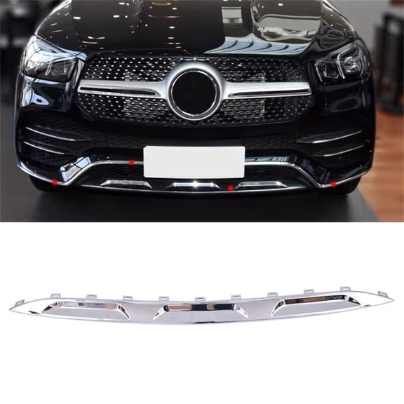 Chrome Front Bumper Lower Molding Trim For Mercedes W167 GLE & 53AMG 2020-2022