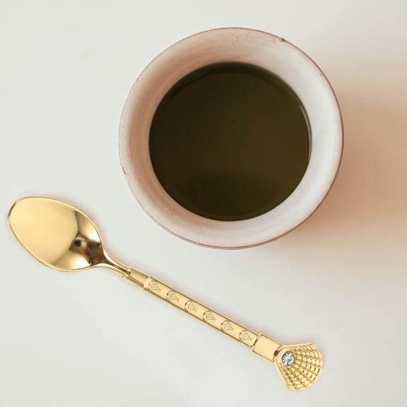 ibasenice 2-Pack Zinc Alloy Dessert Spoons for Home Serving, , Ideal for Friends and Parties