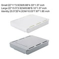 thumbnail image 3 of xinxixnxx 1/2/3/5 Easy To Install And Organized Desk Drawer Storage Box Strong Bearing Capacity white XL 1 Pc, 3 of 6