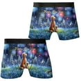 thumbnail image 3 of Happy New Year Goldendoodle Family Cheer Winter Midnight Firework All Over Print Boxer Briefs Underwear for Men Dad Doodle Dog Lover Gifts Idea - 02025, 3 of 6