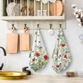thumbnail image 3 of Spring Floral Butterfly Kitchen Towels Decorative Set of 2 Soft Absorbent Dish Towels Summer Flowers Hand Towels for Kitchen Drying Farmhouse Holiday Home Decorations 16x24 Inch, 3 of 5