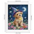 thumbnail image 2 of Paint by Numbers Kit for Adults, Cute Puppy Wizard Starry Night Paint by Numbers, Easy Paint by Numbers Kit for Adults Beginner, DIY Adult Paint by Number Kits on Canvas, Home Decor 12x16in, 2 of 7