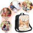 thumbnail image 5 of Pofeuu Sleeping Cat In Blanket Print Lunch Bag Women Insulated Lunch Box Reusable Leakproof Large Spacious Cooler Tote for Women Men, 5 of 7