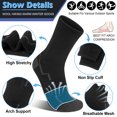 thumbnail image 3 of KOITHOT 6 Pairs Men Wool Socks Thermal Winter Warm Outdoor Work Boot Hiking Socks for Men & Women, 3 of 6