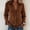 Brown-A, variant on Satingcolo Womens Vintage Fringe Suede Western Cowgirl Shirts Long Sleeve Button Down Rodeo Tops Slim Fit Country Concert Jacket White M