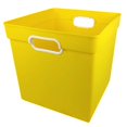 thumbnail image 2 of Romanoff Cube Bin, Yellow, 2 of 2