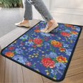 thumbnail image 4 of Pioneer Flower Floral Print Pattern Door Rugs,Washable Non Slip Door Mats Indoor,Decorative Door Mats,Entry Mat Indoor for Entrance,Bedroom,Kitchen,Bathroom,30"x17", 4 of 6