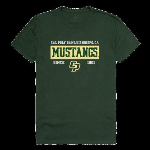 W Republic 507-167-FOR-04 California Polytechnic State University Mustangs College Established T-Shirt, Forest - Extra Large
