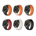 thumbnail image 2 of Magnetic Watch Band Compatible for Samsung Galaxy Watch Ultra 47mm Thin Sport Silicone Strap with Black Connectors Replacement Wristband Strong Magnetic Link for Galaxy Watch Ultra 47mm, Gray + Orange, 2 of 7