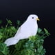 thumbnail image 4 of Pájaros artesanales Likrtyny palomas de espuma de plumas blancas 3D, 4 of 8