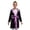 Black&Pink, variant on Boys Boxing Robe Long Sleeve Metallic Hooded Boxer Cloak with Belt Set Boxing Match Clothes Black&Silver 12
