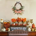 thumbnail image 5 of TACILIP Halloween Decor, Thanksgiving Front Door Artificial Flower Decoration Wreath Outdoor Harvests Festival Wall Hanging Decoration Pendant, Housewarming Gifts, 5 of 6
