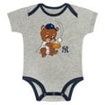 thumbnail image 2 of Newborn & Infant Gray/White New York Yankees Two-Pack Play Ball Bodysuit Set, 2 of 5