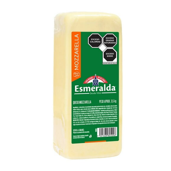Queso mozzarella Esmeralda por kilo