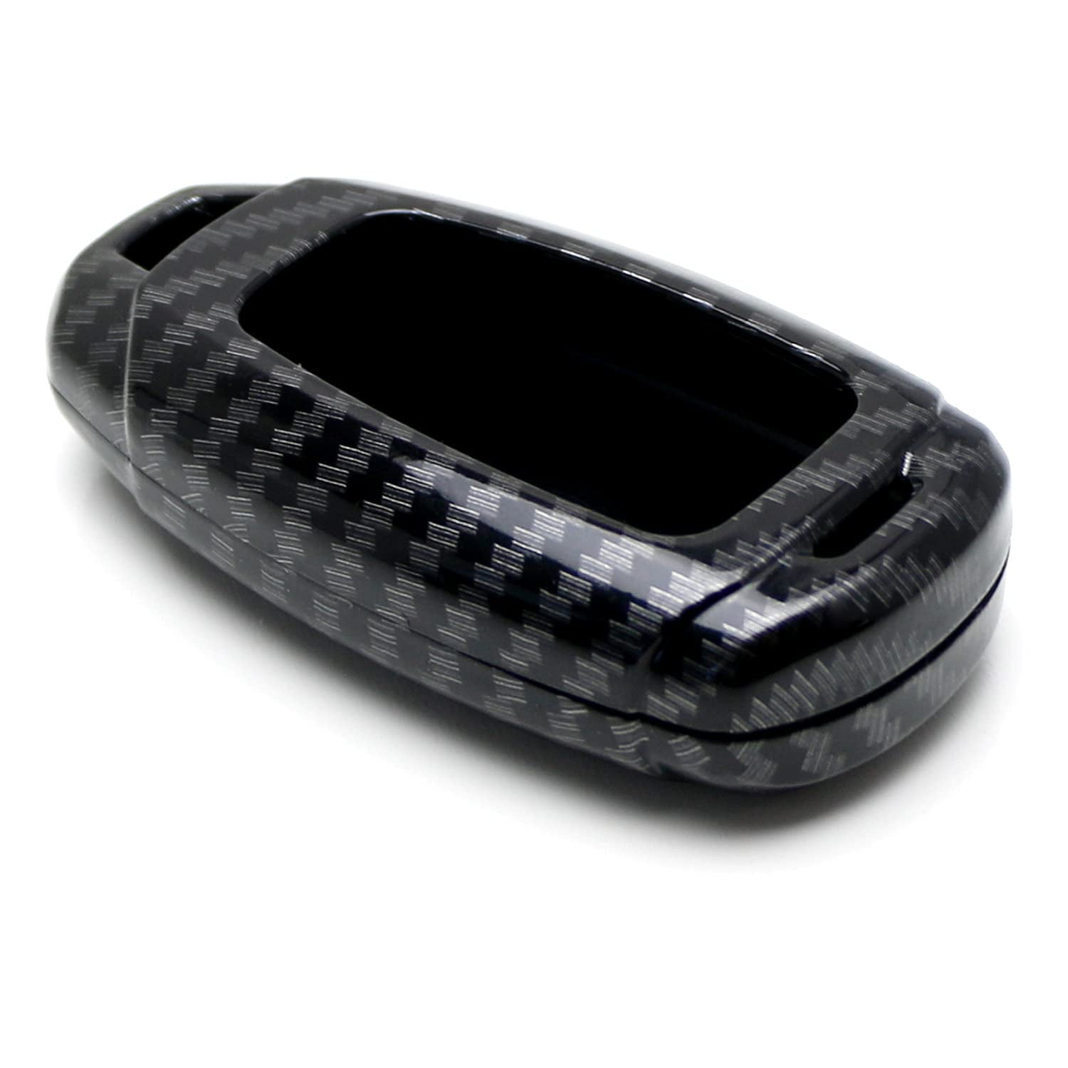 Gloss Finish Hard Shell Key Fob Cover Case, Compatible with 2018/2019-up Hyundai Kona Veloster Elantra GT Santa Fe Palisade 4-Button Smart Key Fob