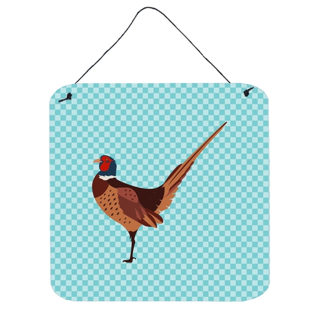 "Treasures Blue Ring-necked Common Check Lámina metálica, 6hx6w" Caroline's Treasures BB8104DS66