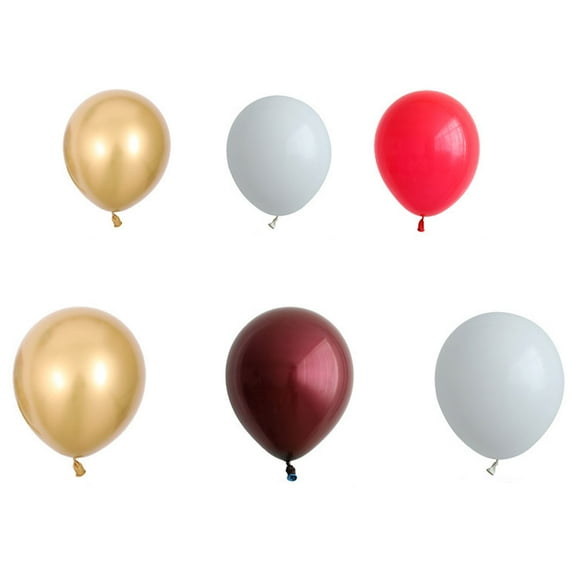 Balloon Garland Gold White Balloon Garland Birthday Party Decoration Burgundy Gold Gold Latex Balloon Double Layer Balloon Garland for Birthday Baby Shower Wedding Decoration