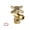 Brass, variant on Kingston Brass CC53308DX 5/8-Inch O.D. Comp x 3/8-Inch O.D. Comp Quarter-Turn Angle Shut-Off Valve in Brushed Nickel