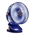thumbnail image 3 of Mini ventilador con clip para interior y exterior 720 Escritorio portátil Ajustable USB Viaje 5 velocidades Multifunción Viento fuerte Ventilador de azul, 3 of 8