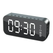 A18 Rectangular Subwoofer Mirror Wireless Bluetooth Alarm Clock Speaker