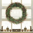 thumbnail image 7 of Unique Bargains Front Door Artificial Wreaths Year Round Wreath Hanging Garland Orange, 7 of 7