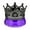 Purple, variant on Purple Crown Shaped Car Perfume Aromatherapy Diffuser 70Ml Dashboard Decoration With Essential Oil Long Lasting Fragrance For Vehicle Interior Air Freshener