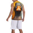 thumbnail image 2 of Naloa Colorful Painted Duck Basketball Jersey Reversible Men's Mesh Athletic Sports Shirts Training Practice S-4XLX-Large, 2 of 6
