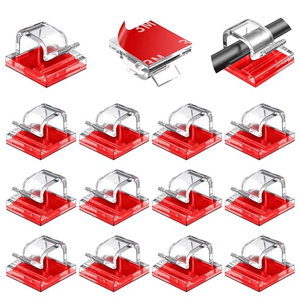 60PCS Cable Clips, Adhesive Cable Management Clips Cable Organizer Cord