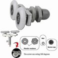 thumbnail image 2 of Sliding Rollers for Shower Doors, 23mm Replacement Parts, 4-Pack, Bathroom Door Accessories, 2 of 3