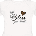 thumbnail image 4 of Inktastic Well Bless your Heart with Leopard Print Boys or Girls Long Sleeve Baby Bodysuit, 4 of 5