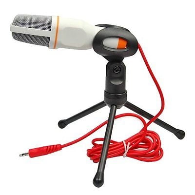 Microphone à condensateur cardioïde professionnel avec trépied pour PC,  portable, iPhone, iPad, téléphones Android Tablettes