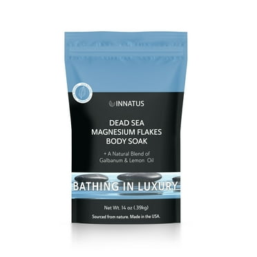 Pure Dead Sea Magnesium Flakes Clarity Soak – Relaxing & Replenishing 14oz Bath Soak – Infused with Natural Oils for Muscle Recovery