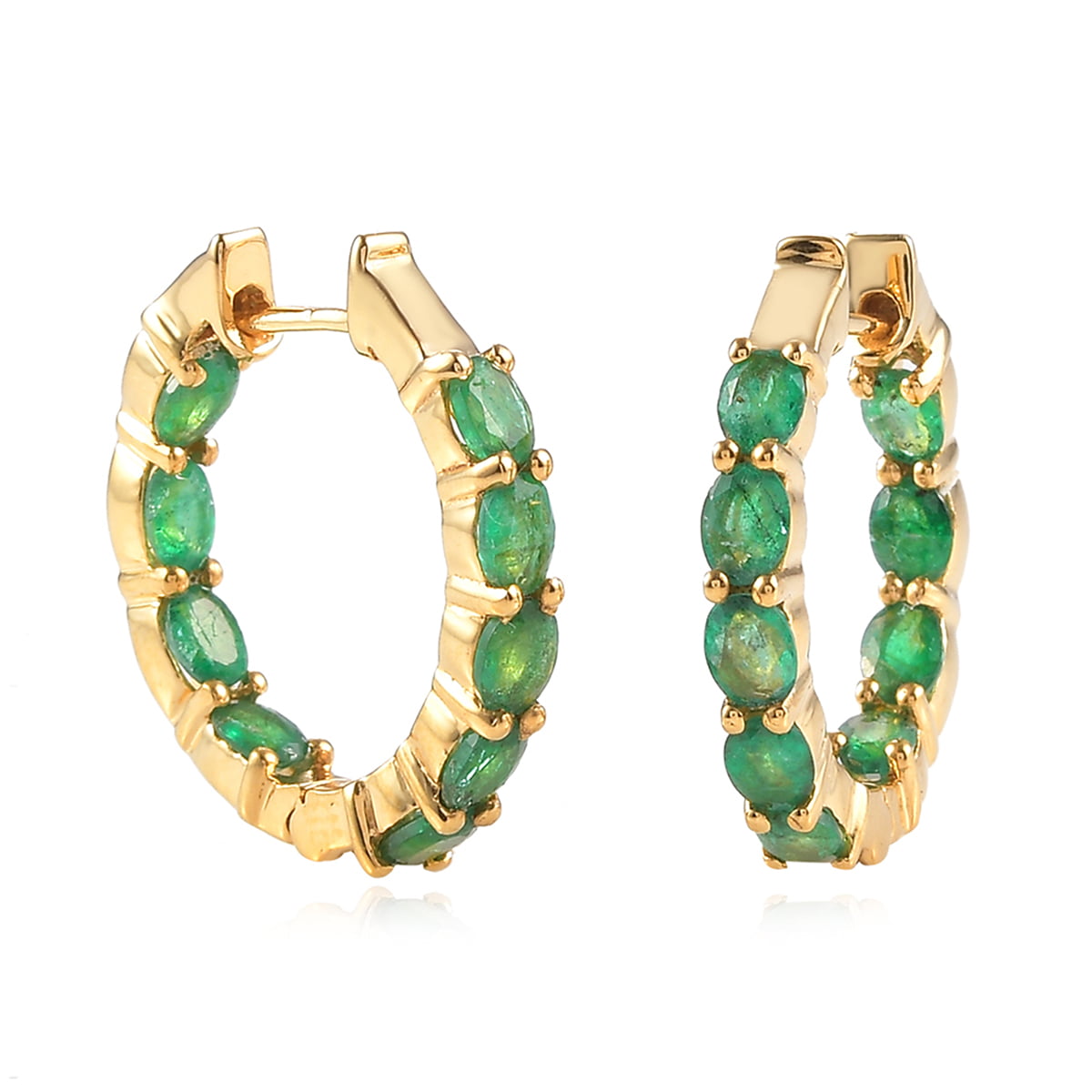AAA Natural Green Jade Diamond Earrings Solid 925 Sterling Silver Women Jewelry