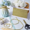 thumbnail image 4 of 10 Yards Metallic Cord 0.2" Gold Dreadlock Rope Flat String Braid Trim Centipede Hair Wrap Tie Decorative Braiding Band for Jewelry Making Bracelets Costume Sewing Craft Home Decor, 4 of 9