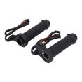 thumbnail image 3 of 2 piezas de empuñaduras eléctricas calefactables de 12 V, temperatura ajustable, calentador de manos de invierno para manillar de 7/8 pulgadas, color negro, 3 of 5