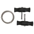 thumbnail image 2 of 22m Car Windshield Removal Tool, Fast Cutting Speed Three Strand Steel Wire for Front Windshield Disassembly, 2 of 8