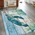 thumbnail image 3 of 3'x5' Area Rugs, Coastal Turtle Indoor Outdoor Area Rug for Living Room Bedroom, Nautical Ocean Shells Seaweeds Starfish Washable Bathroom Rugs Kitchen Floor Carpet Mats Home Decor Aesthetic, 3 of 8