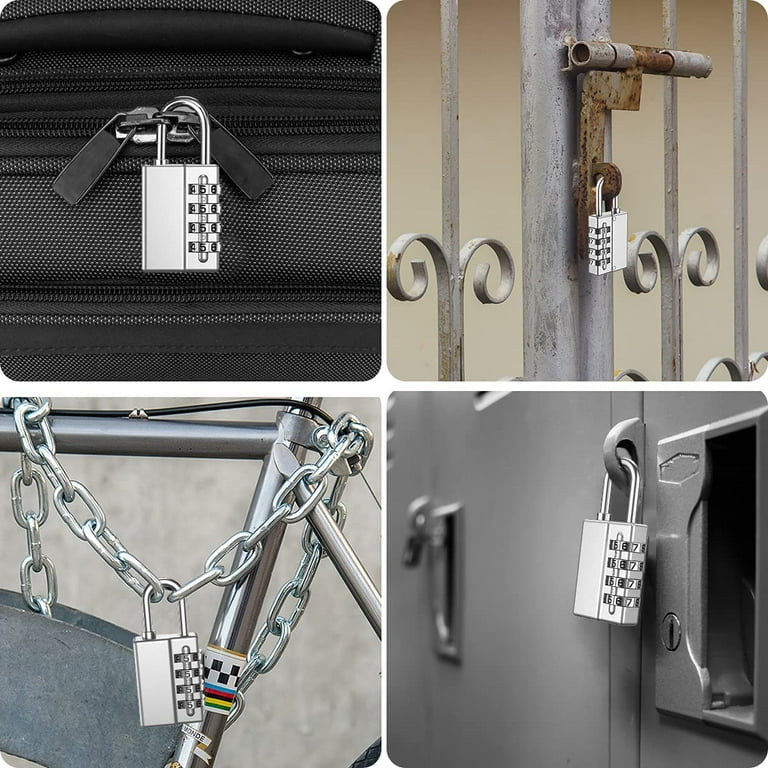 Walmart 4-Digit Combination Locks, Outdoor Padlock for Luggage