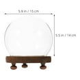 thumbnail image 2 of UPOUART Sturdy Glass Cloche Dome With Base Creative Plant Display Case For Home And Office Decor, 2 of 7