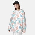 thumbnail image 3 of Kdxio Colorful Seashells1 Print Women Men Sun Protection UPF 50+ Jackets Zip Up Long Sleeve Hoodie Hiking Lightweight with Pockets, 3 of 7